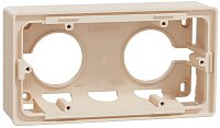 Коробка для наружнего монтажа Schneider Electric Unica New 2-м. бежевый